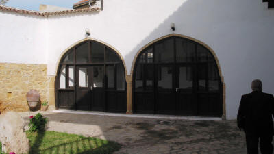 The inner courtyard of the Eaved House, Nicosia, North Cyprus