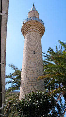 The rebuilt mainaret of the Laleli mosque, Nicosia, North Cyprus