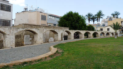 Part of the aqueduct supplying gthe walled city of Nicosia with water