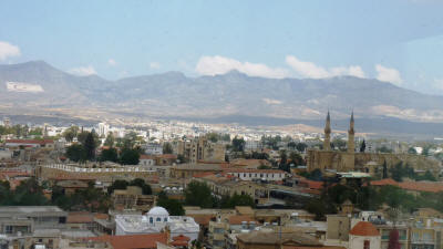 View from the Ledra Observatory, Nicosia,  looking north