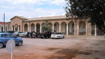 The upper cloisters at Apostolos Andreas Monastery