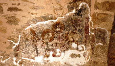 Frescoes from the interior of Ayia Marina church, near Dipkarpaz, North Cyprus