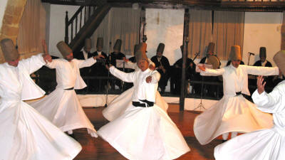 Whirling Dervishes at the Mevlevi sema ceremony