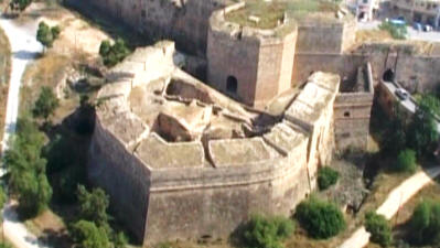 Arial view of the Rivetinna Bastion, Famagusta
