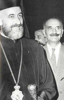 The two main EOKA leaders, Makarios and Grivas