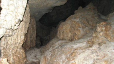 The interior of Incirli cave at cinarli, near Iskele, North Cyprus