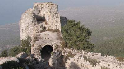 The North east tower of Kantara castle, Iskele, North Cyprus