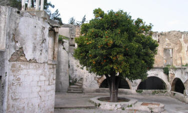 The courtyard at Sourp magar monastery