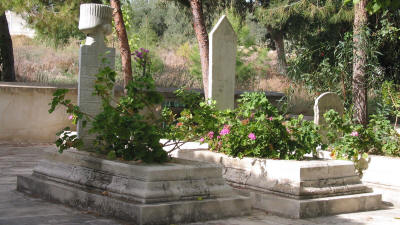 Ottoman graves at the Piri Osman Pasha mosque, Lefke, North Cyprus