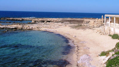 The beach at Ayios Philon, North Cyprus