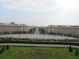 View from the Parliament building, Bucharest