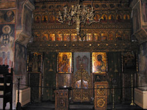 The iconostasis at Stravropoloes Church