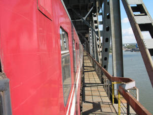 The steel bridge at the border