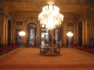 The interior of the Dolmabahce Palace, Istanbul