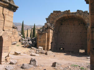 A bath, then a church as the necropolis got closer