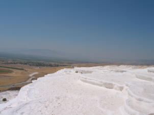 Pamukkale limestone deposits