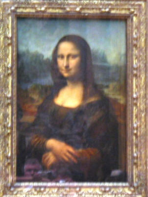 The Mona Lisa at the Louvre, Paris