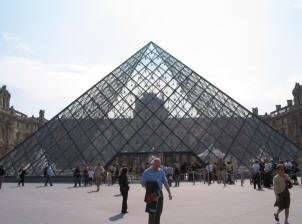 The pyramid at the Louvre, Paris