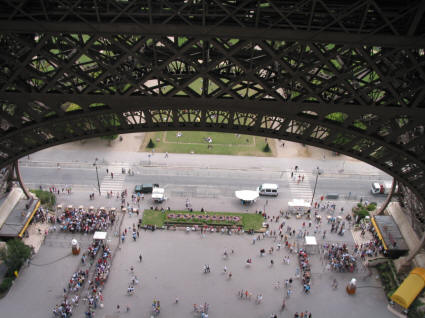 View from the first floor of the Eifel Tower, Paris