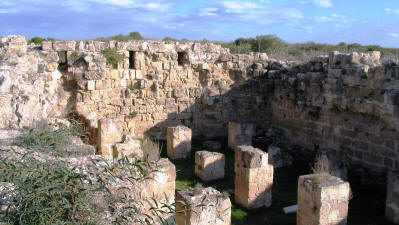 The Byzantine cistern at Salamis, near Famagusta, North Cyprus
