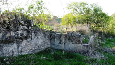 A late city wall at Salamis, near Famagusta, North cyprus